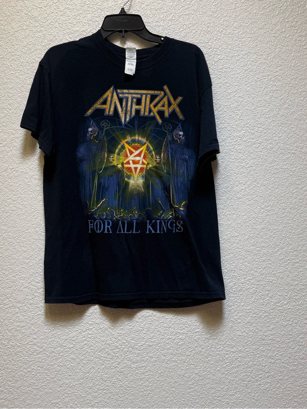 Anthrax Vintage "For All Kings" World Tour Black Tee sz large